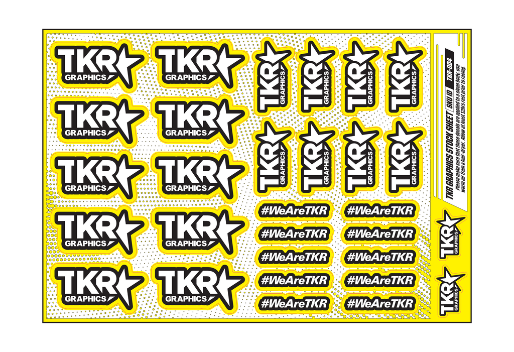 TKR A5 STOCK SHEET