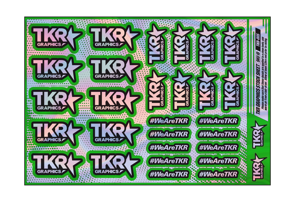 HOLOGRAPHIC TKR A5 STOCK SHEET