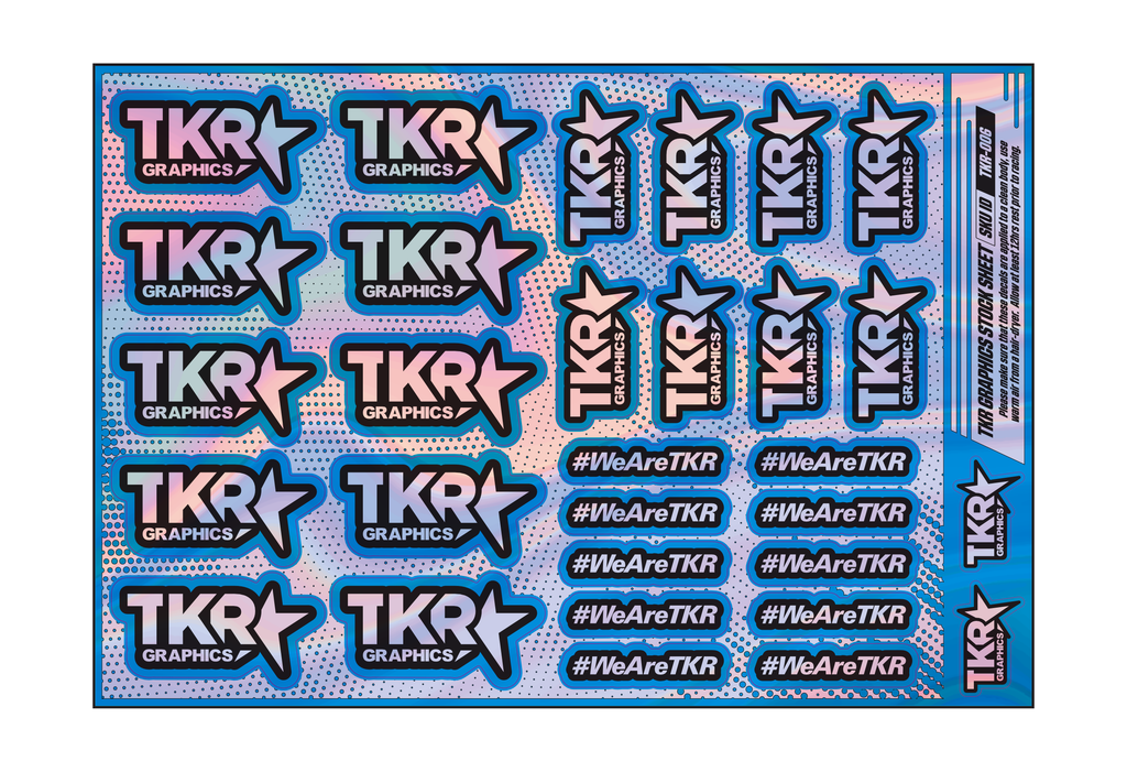 HOLOGRAPHIC TKR A5 STOCK SHEET