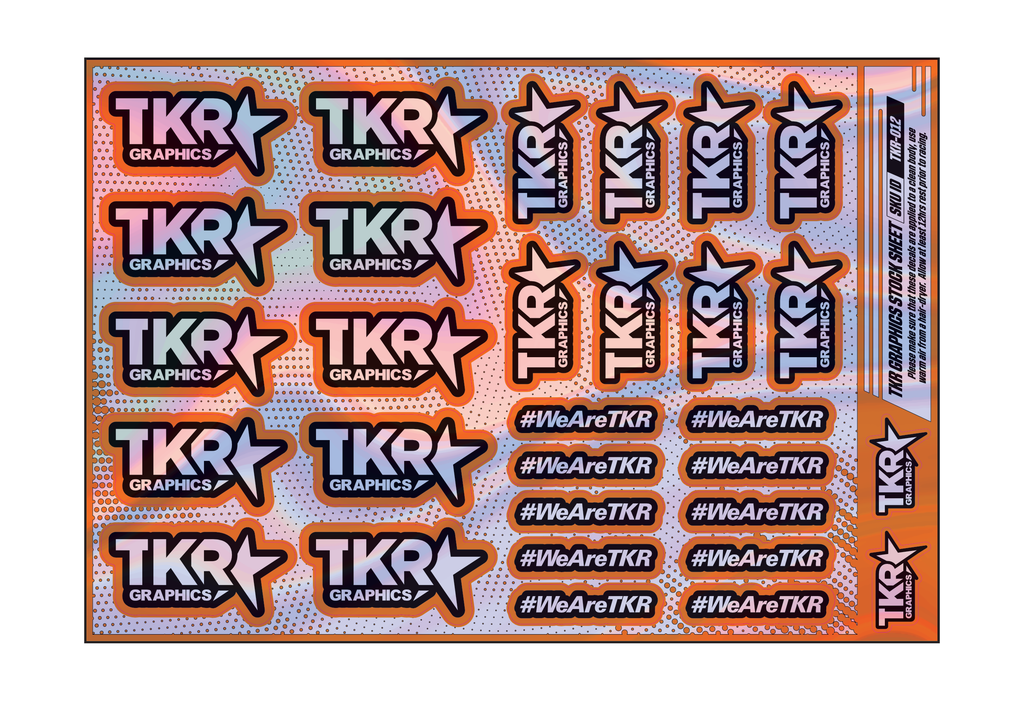 HOLOGRAPHIC TKR A5 STOCK SHEET