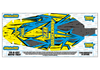 TEAM ASSOCIATED RC10 B7 (92400) CHASSIS PROTECTOR SKIN (STOCKED GRAPHICS)