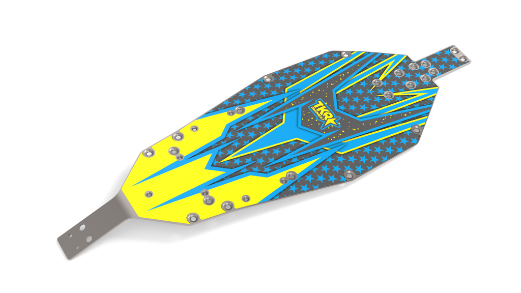 TEAM ASSOCIATED RC10 B7 (92400) CHASSIS PROTECTOR SKIN (STOCKED GRAPHICS)