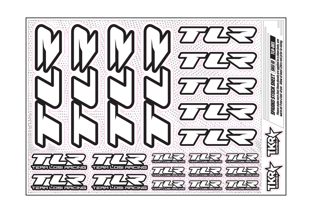 TLR A5 STOCK SHEET