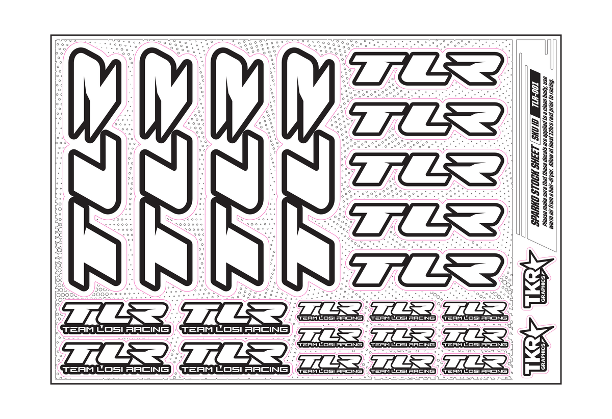 TLR A5 STOCK SHEET