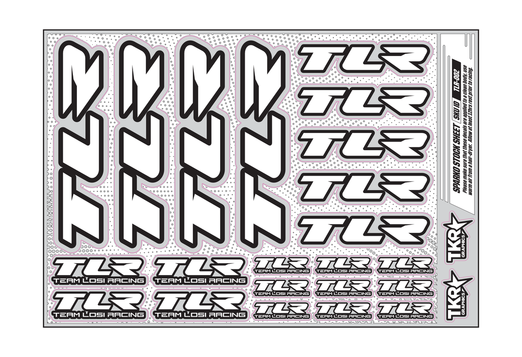TLR A5 STOCK SHEET