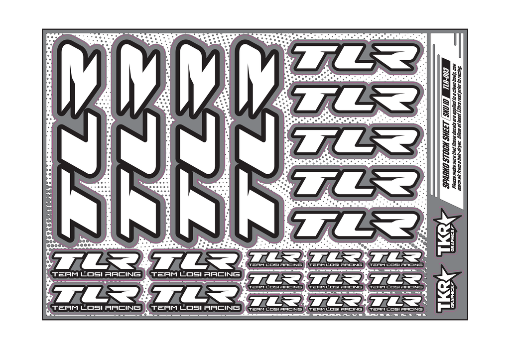 TLR A5 STOCK SHEET