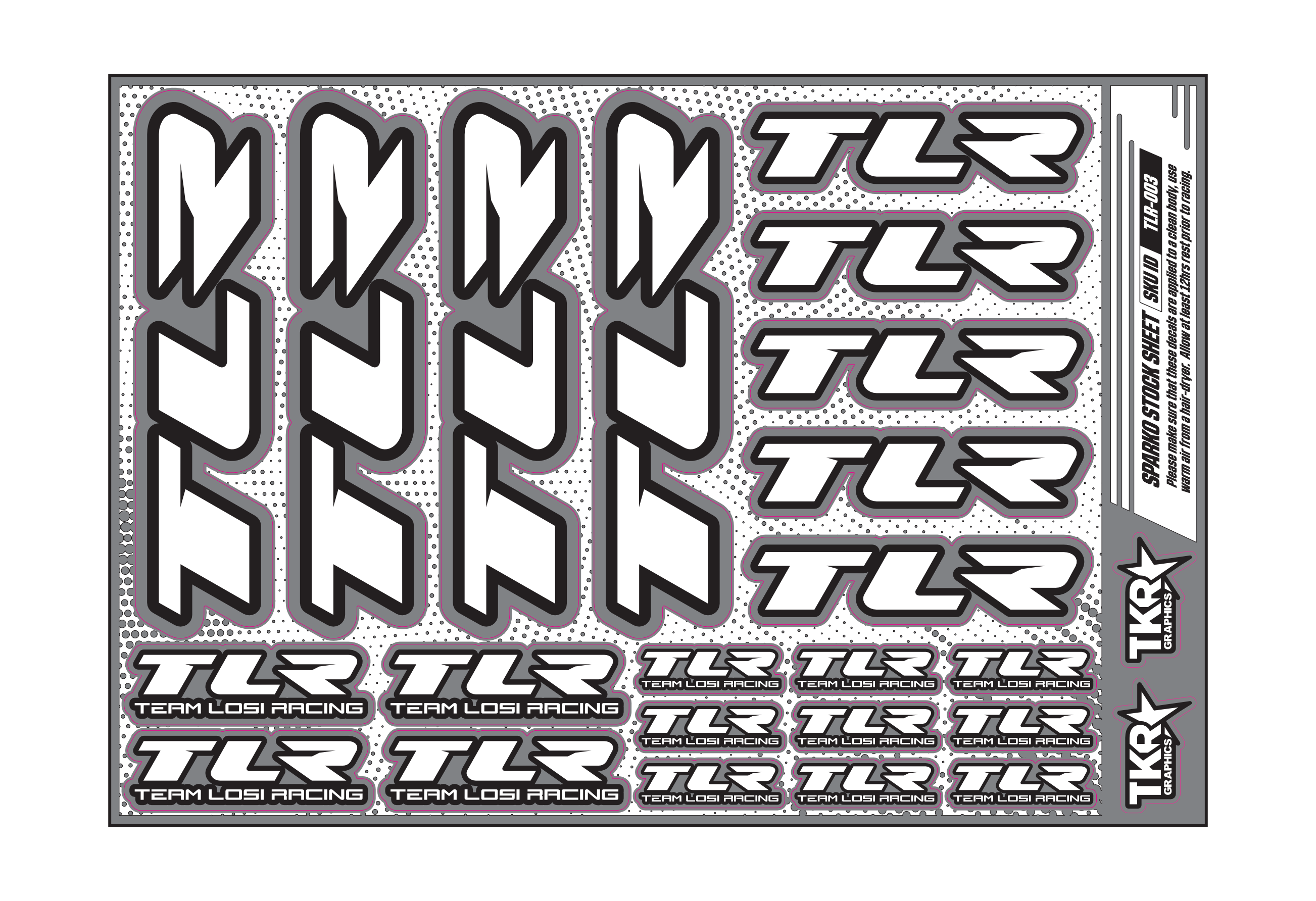 TLR A5 STOCK SHEET