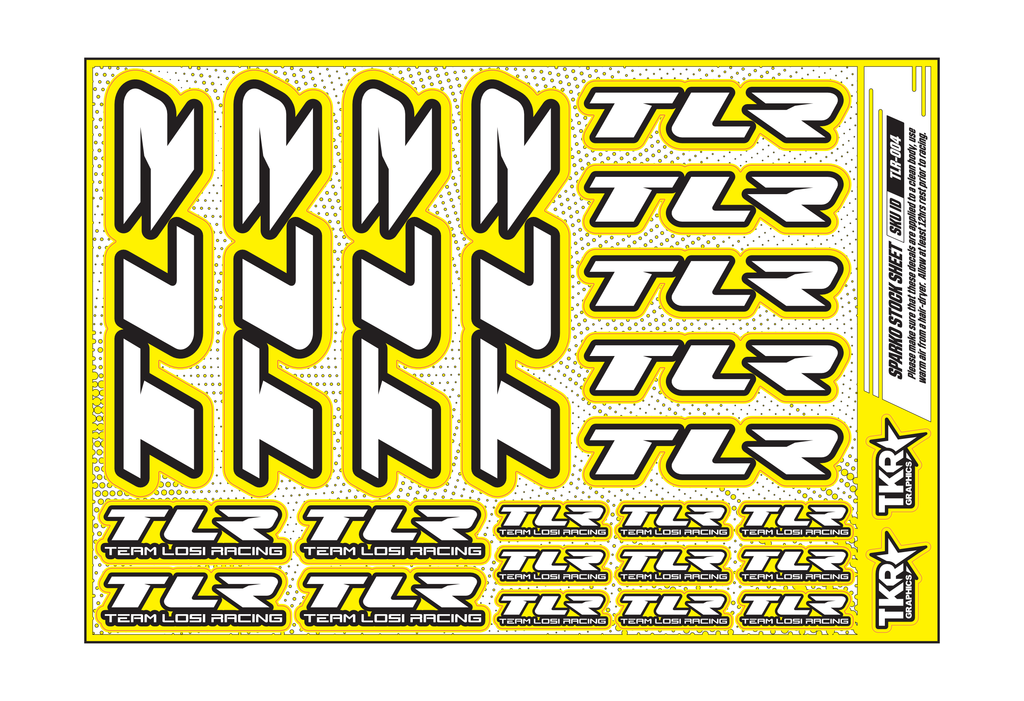 TLR A5 STOCK SHEET