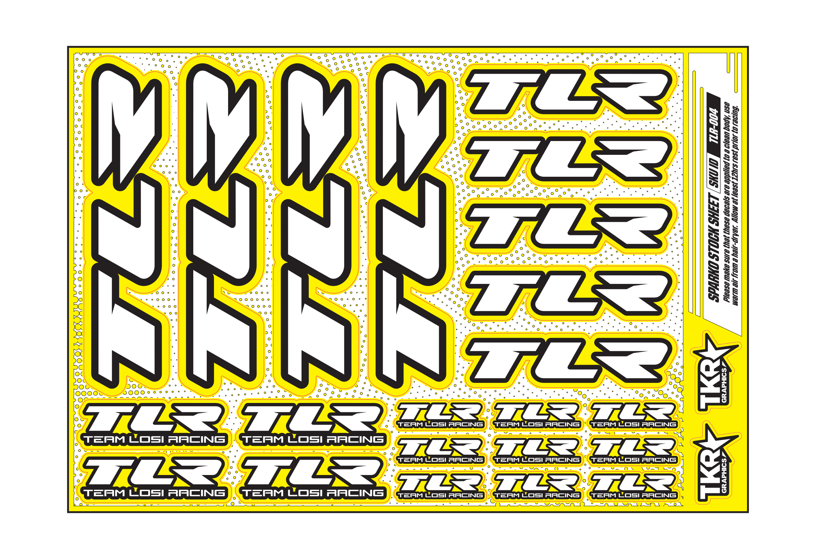 TLR A5 STOCK SHEET