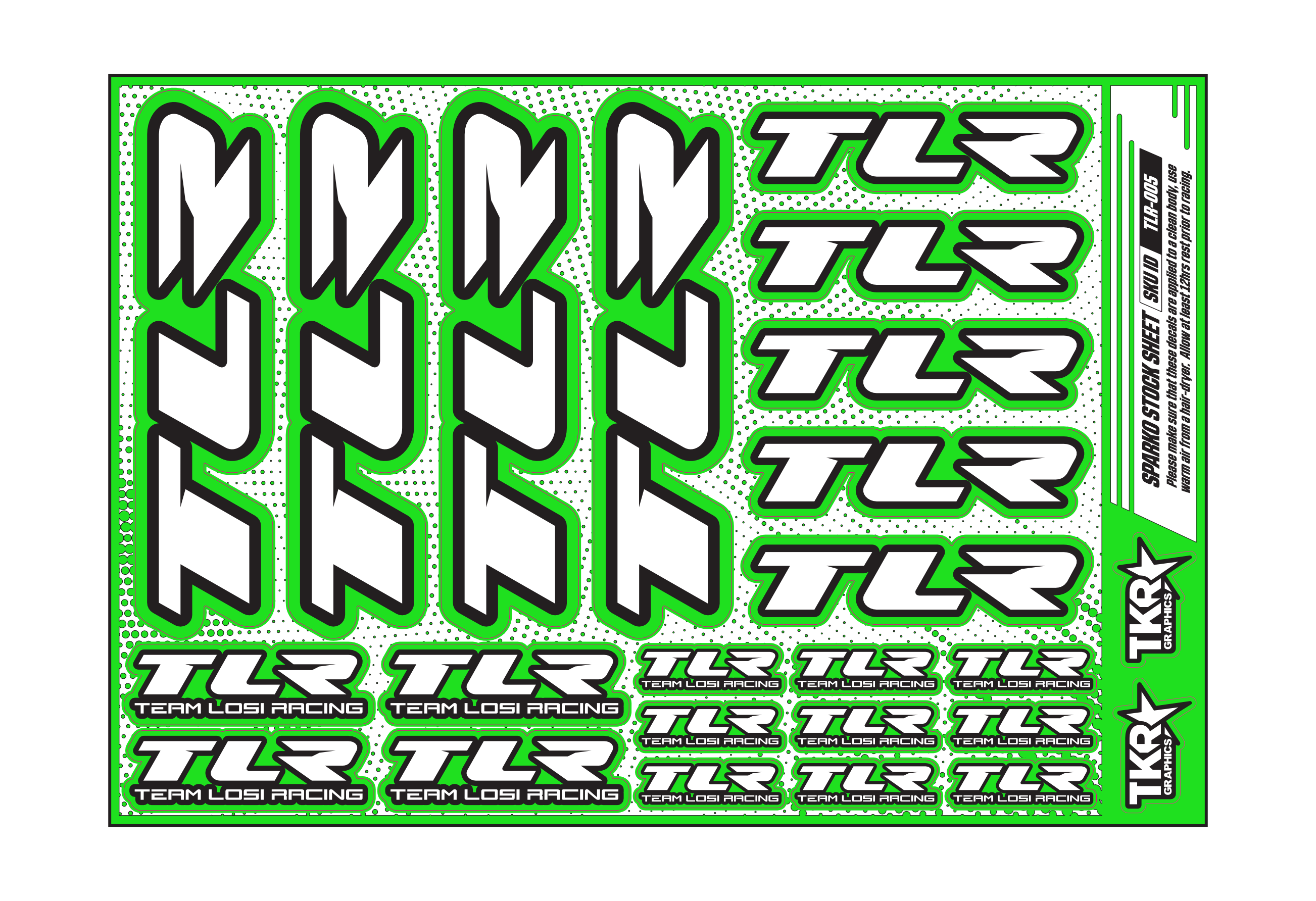 TLR A5 STOCK SHEET