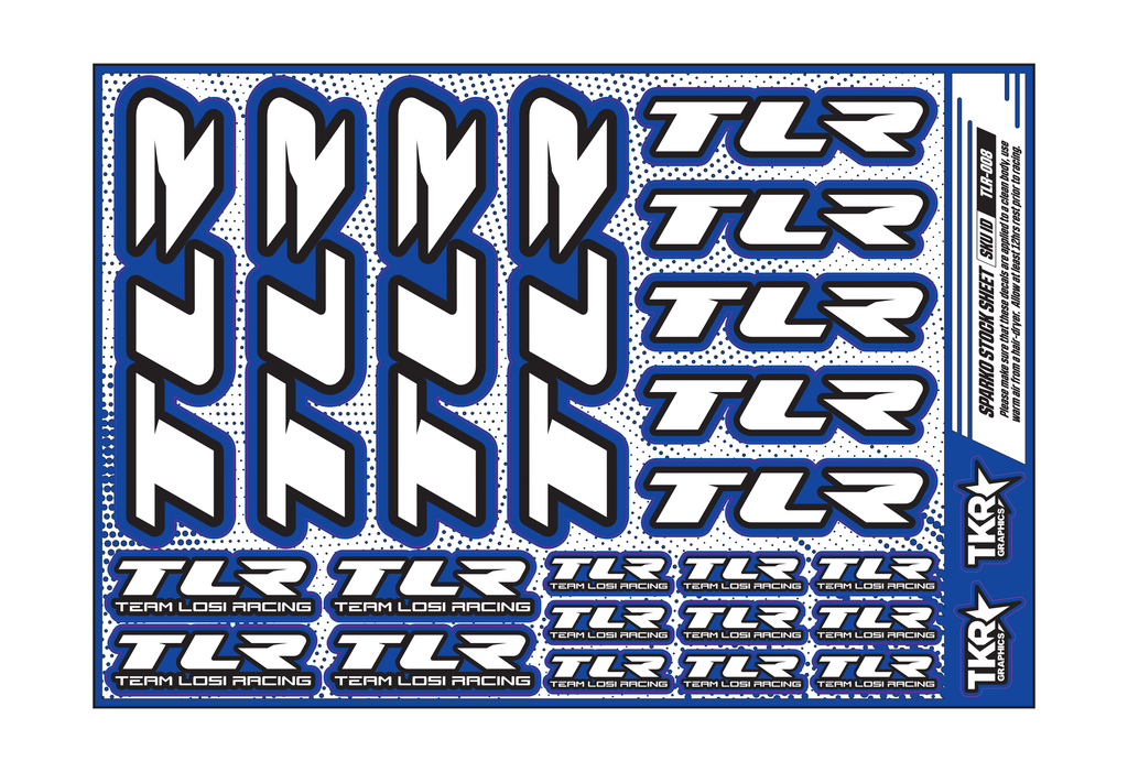 TLR A5 STOCK SHEET