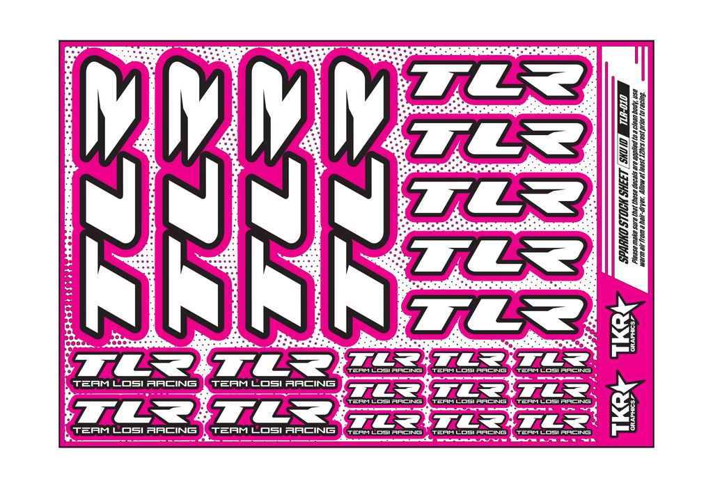 TLR A5 STOCK SHEET