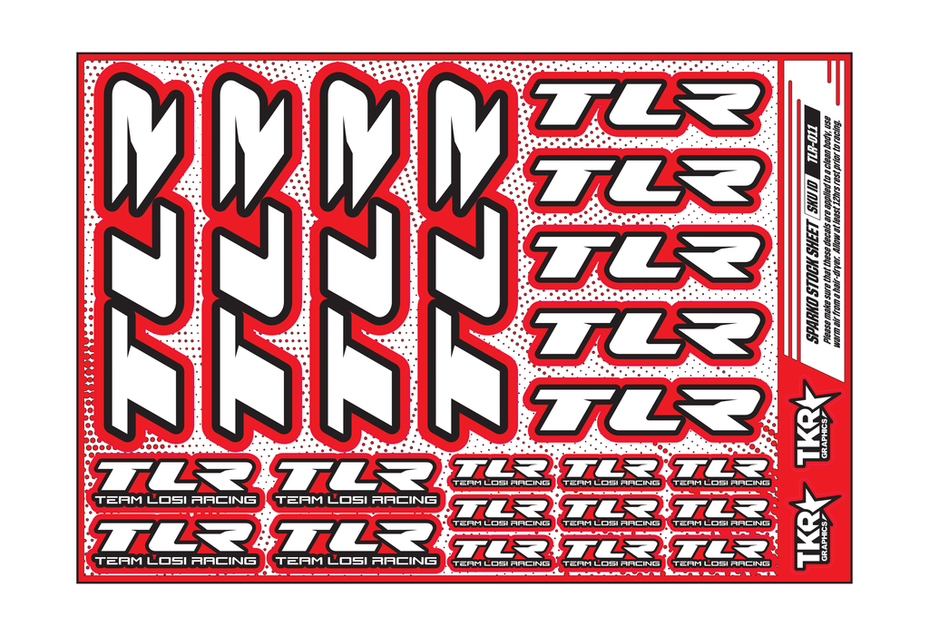 TLR A5 STOCK SHEET