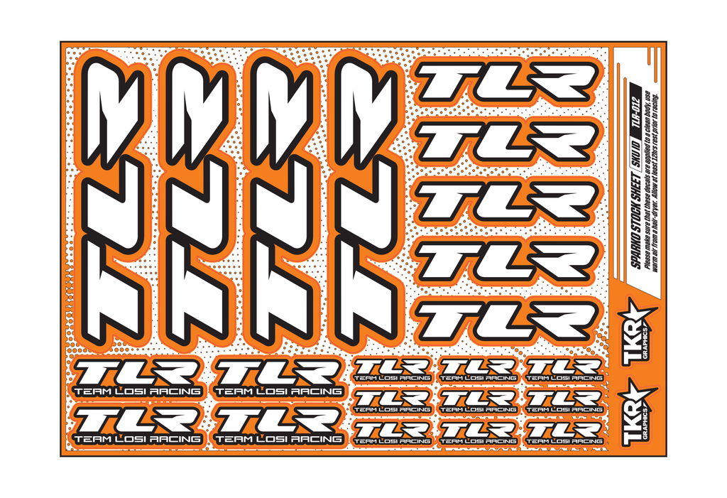 TLR A5 STOCK SHEET