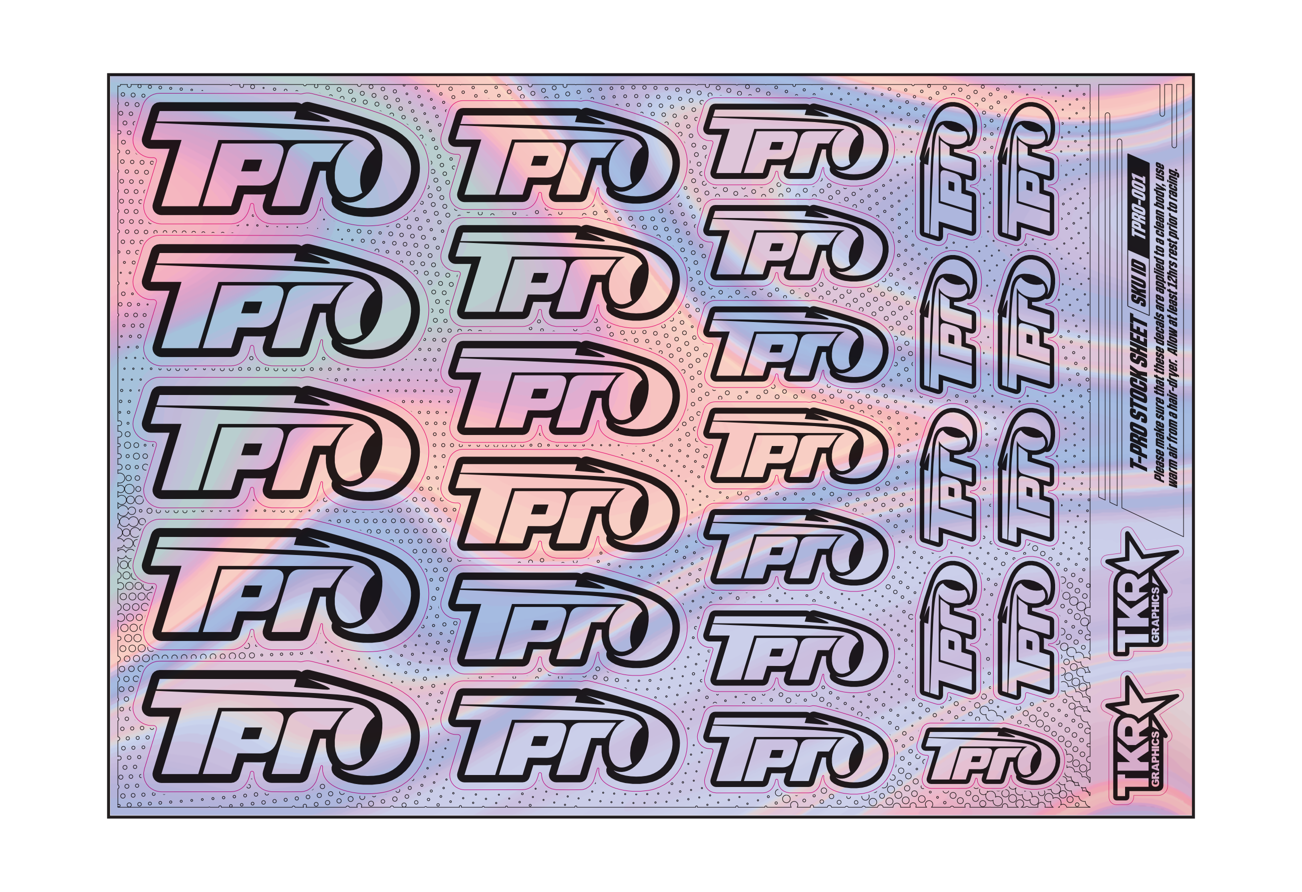 HOLOGRAPHIC T-PRO A5 STOCK SHEET