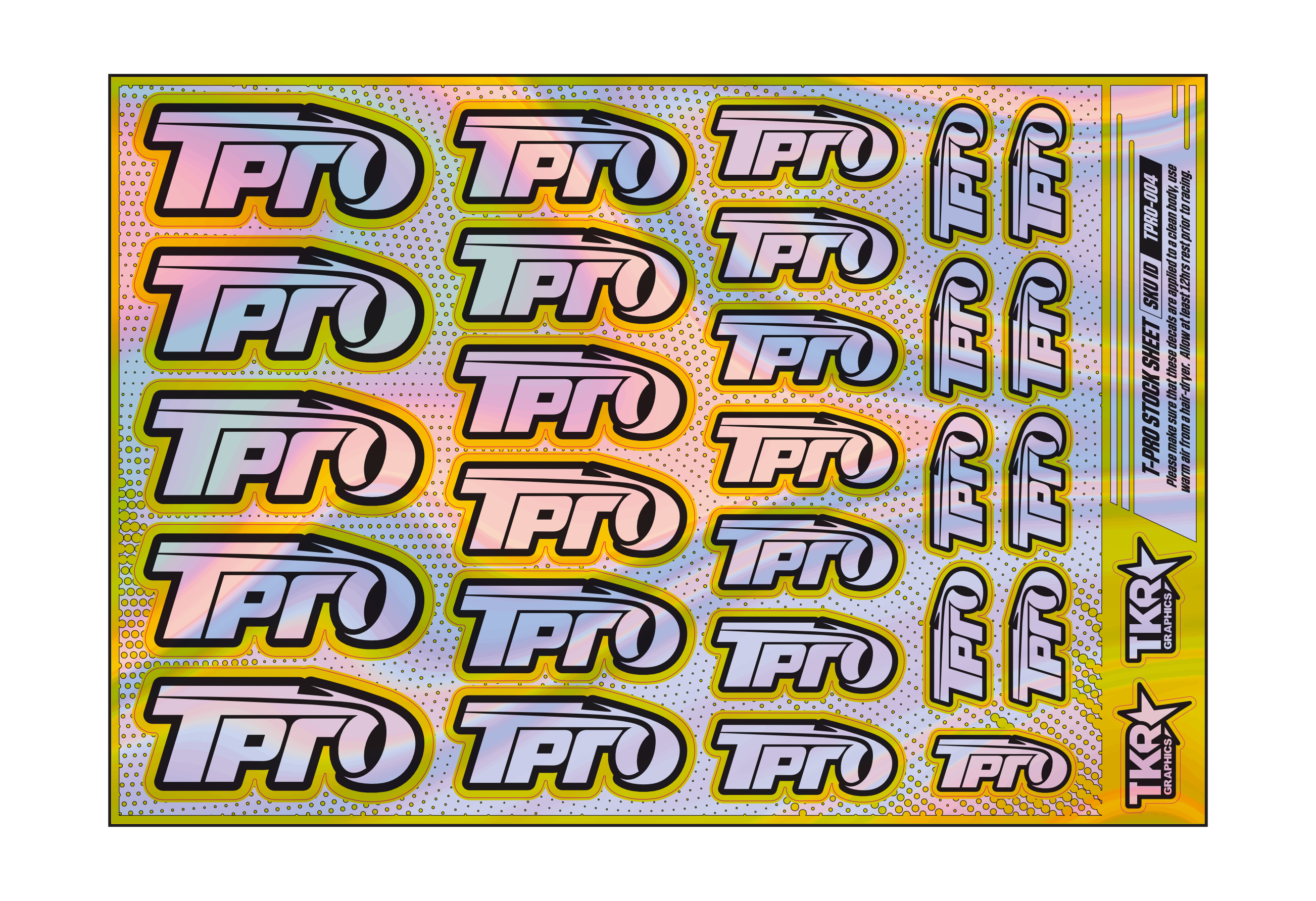 HOLOGRAPHIC T-PRO A5 STOCK SHEET