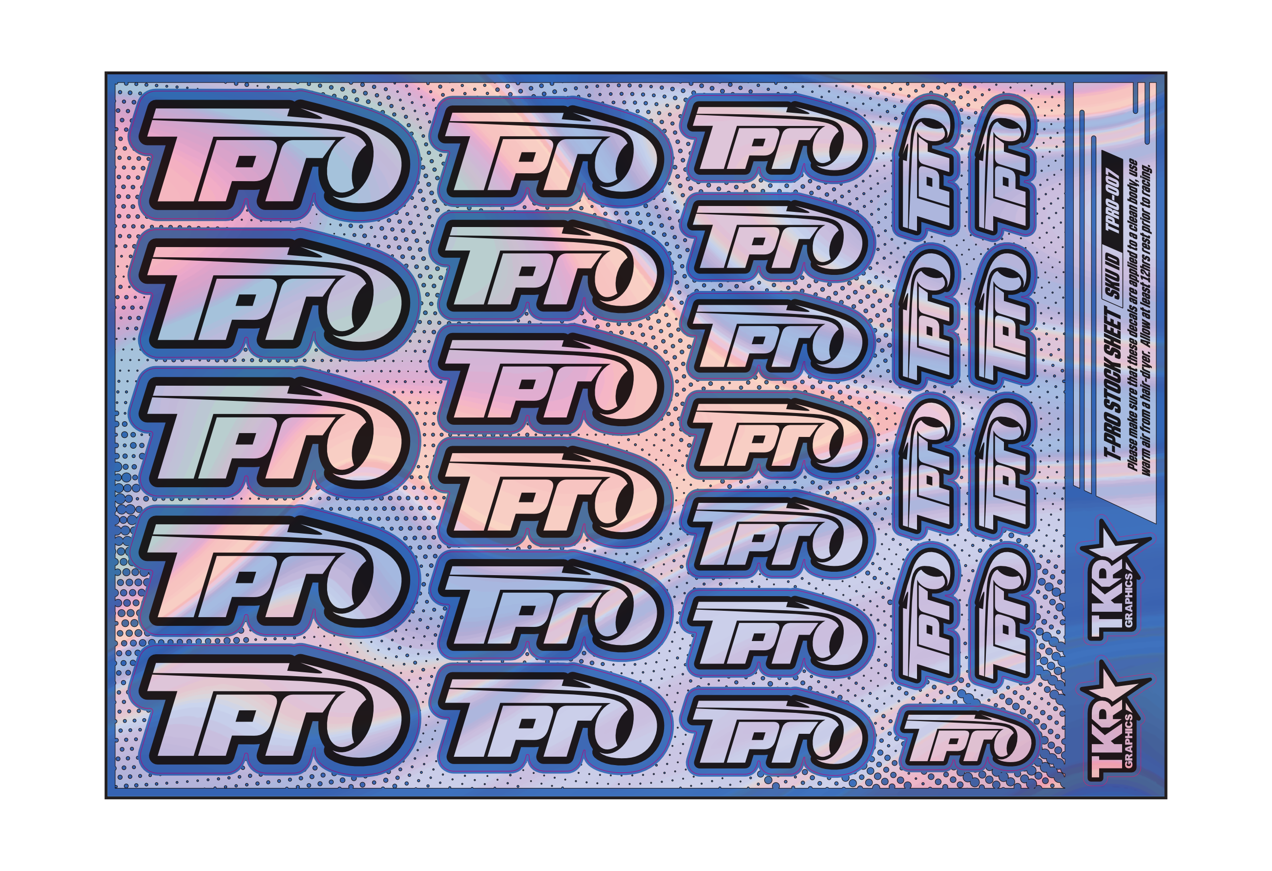 HOLOGRAPHIC T-PRO A5 STOCK SHEET