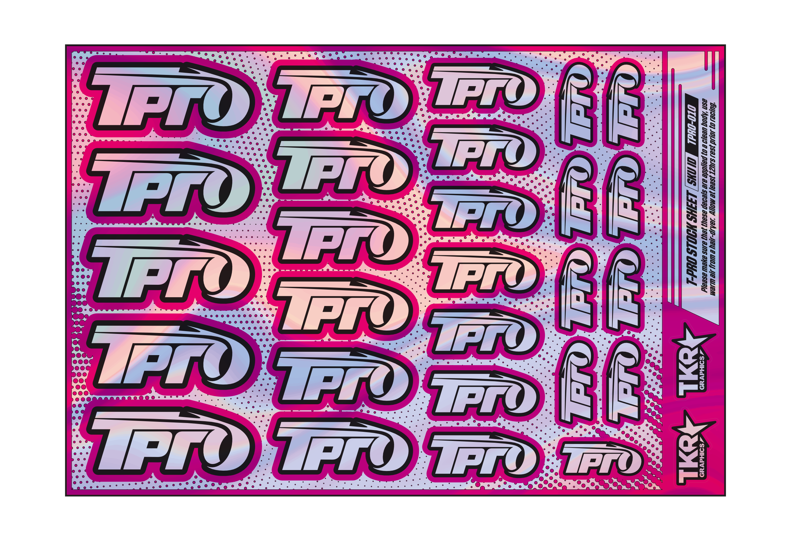 HOLOGRAPHIC T-PRO A5 STOCK SHEET