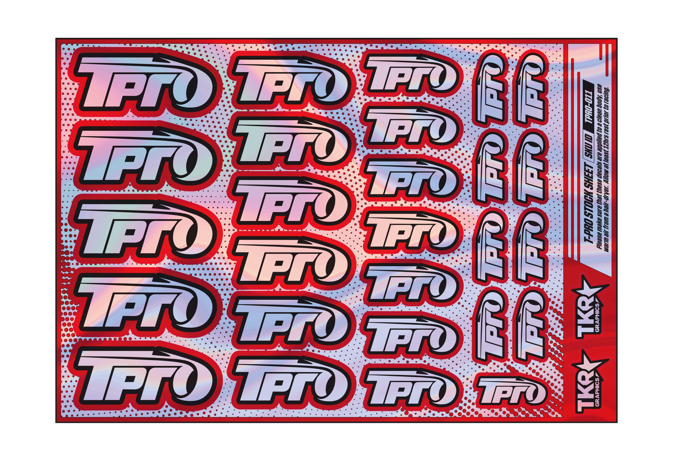 HOLOGRAPHIC T-PRO A5 STOCK SHEET