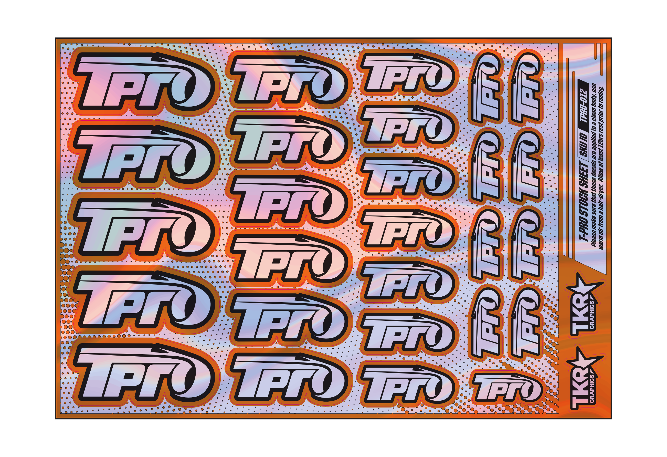 HOLOGRAPHIC T-PRO A5 STOCK SHEET