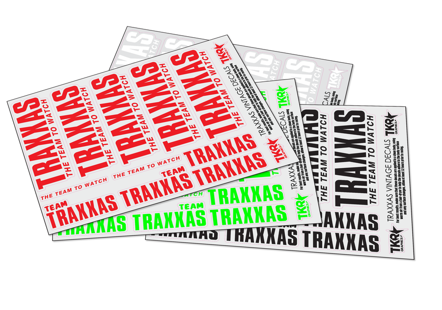 TRAXXAS VINTAGE A5 SHEET ON CLEAR VINYL