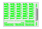 TRAXXAS VINTAGE A5 SHEET ON CLEAR VINYL