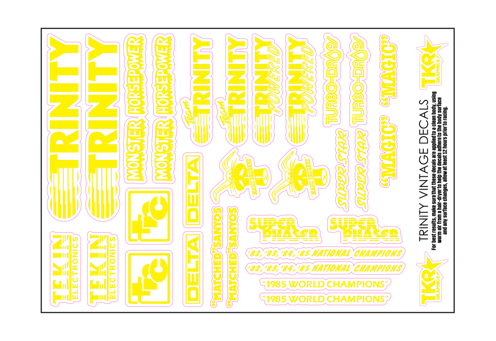 TRINITY VINTAGE A5 SHEET ON CLEAR VINYL