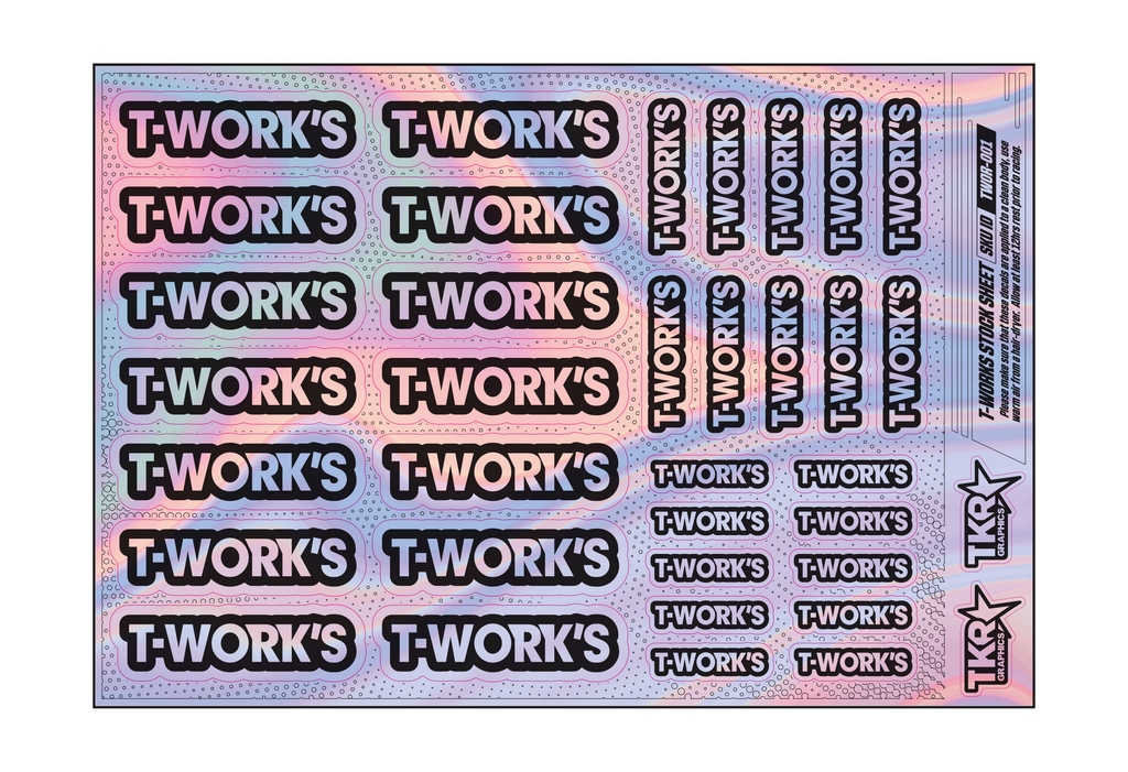 HOLOGRAPHIC T-WORKS A5 STOCK SHEET