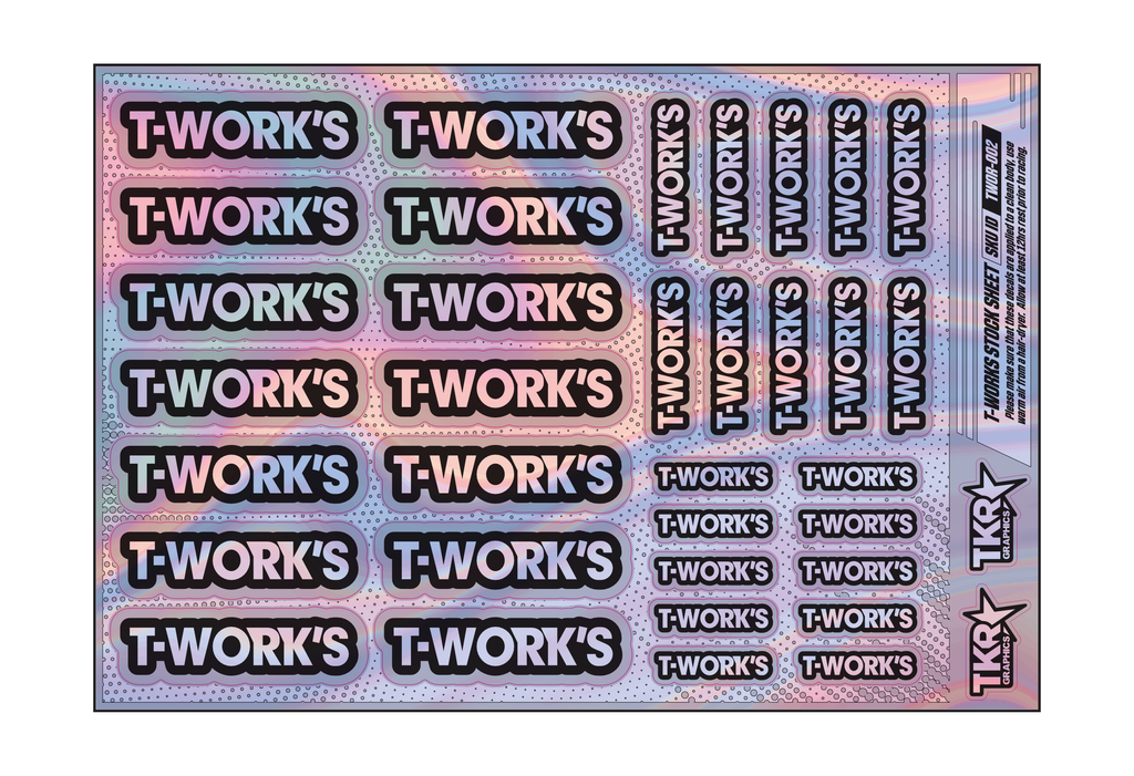 HOLOGRAPHIC T-WORKS A5 STOCK SHEET