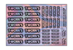 HOLOGRAPHIC T-WORKS A5 STOCK SHEET