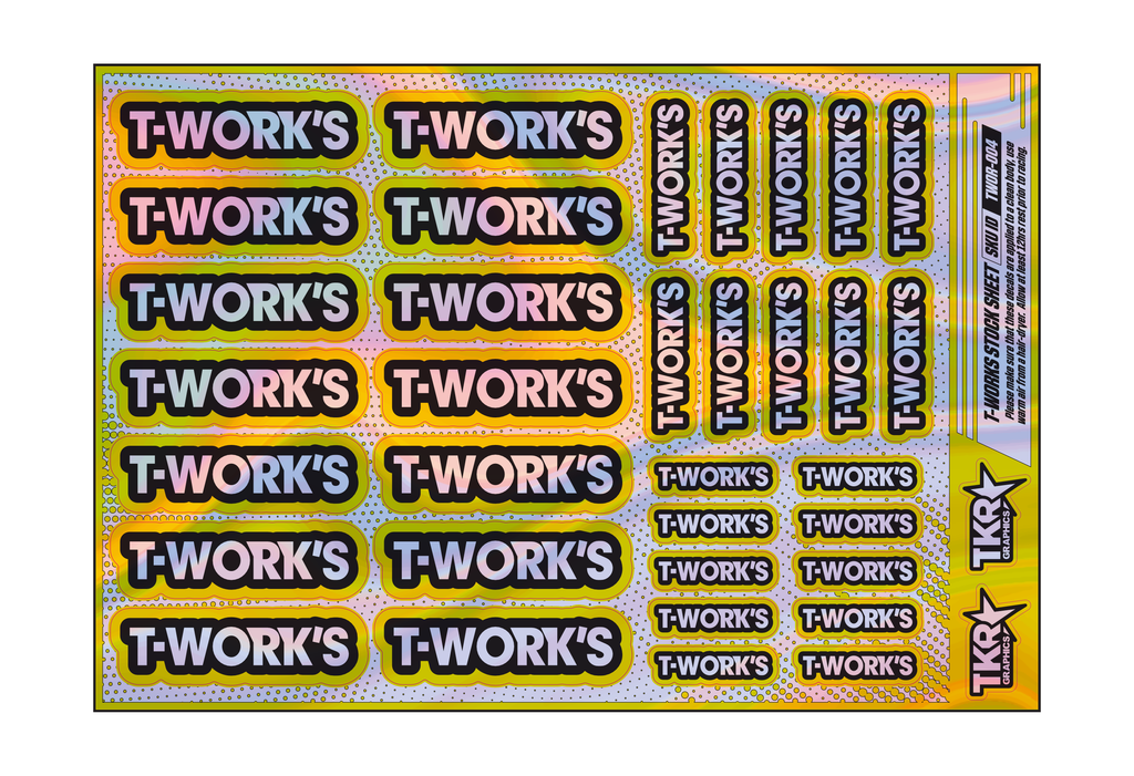 HOLOGRAPHIC T-WORKS A5 STOCK SHEET