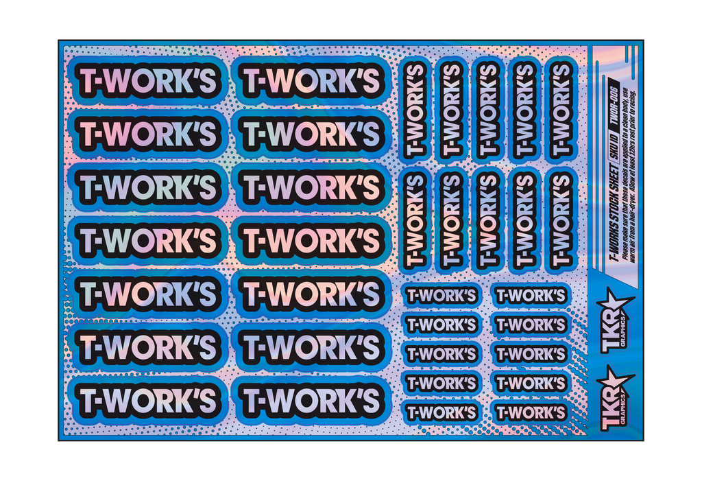 HOLOGRAPHIC T-WORKS A5 STOCK SHEET