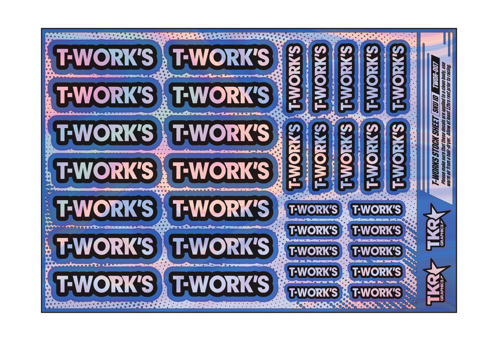 HOLOGRAPHIC T-WORKS A5 STOCK SHEET