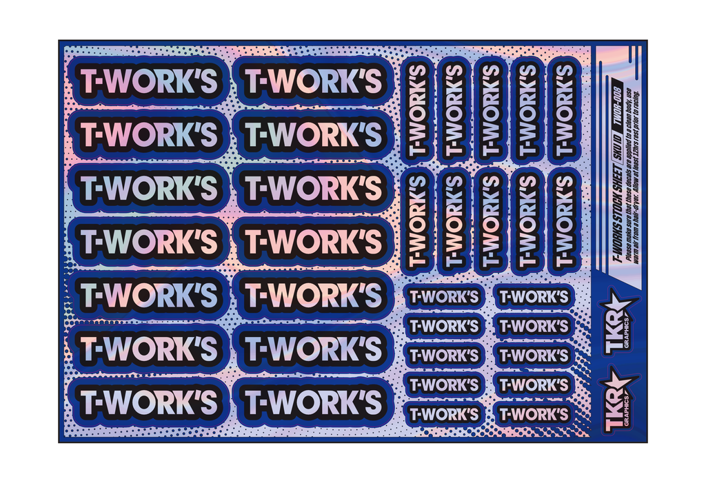 HOLOGRAPHIC T-WORKS A5 STOCK SHEET
