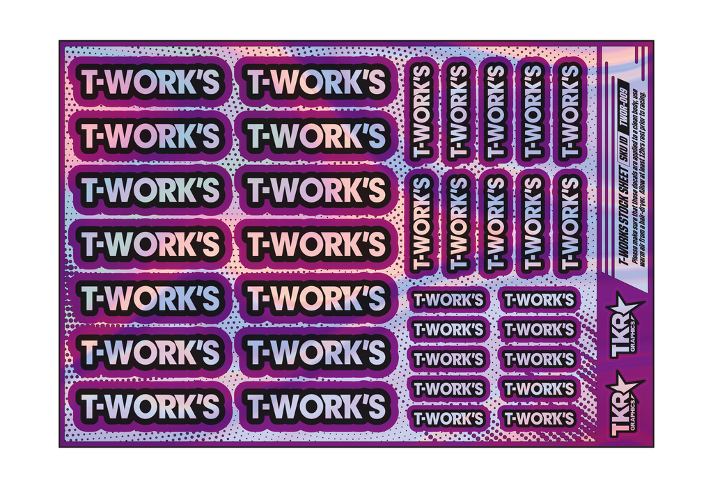 HOLOGRAPHIC T-WORKS A5 STOCK SHEET