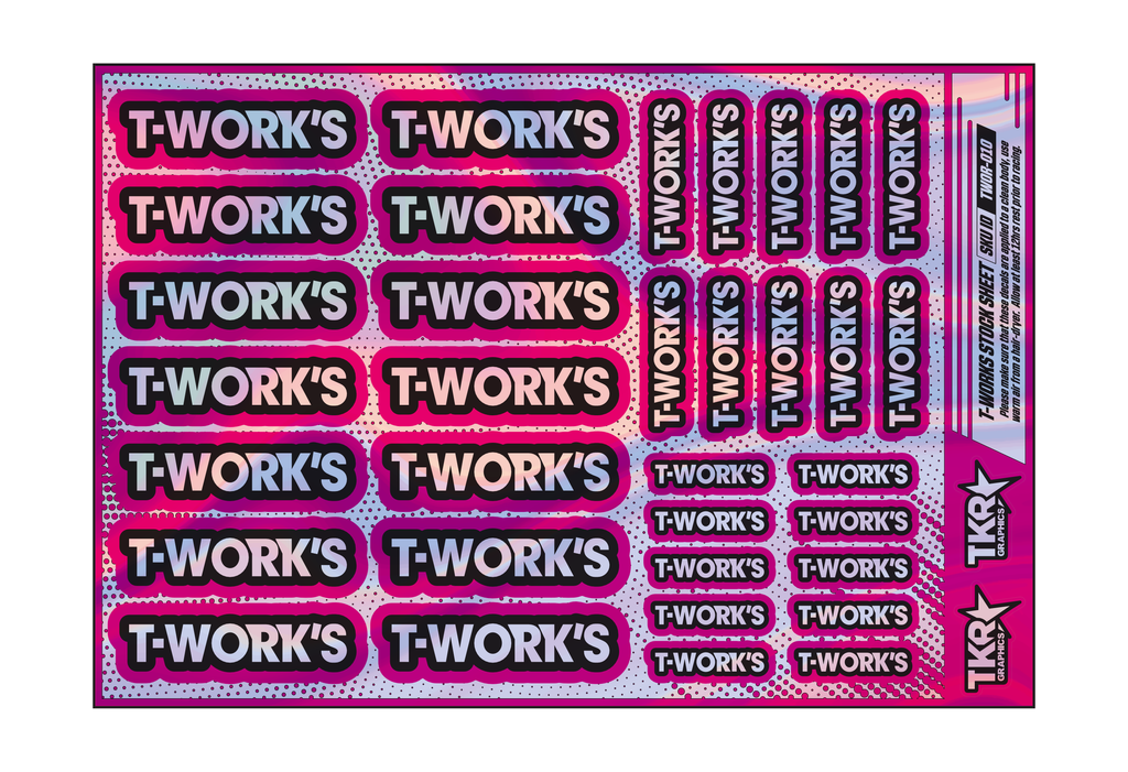 HOLOGRAPHIC T-WORKS A5 STOCK SHEET