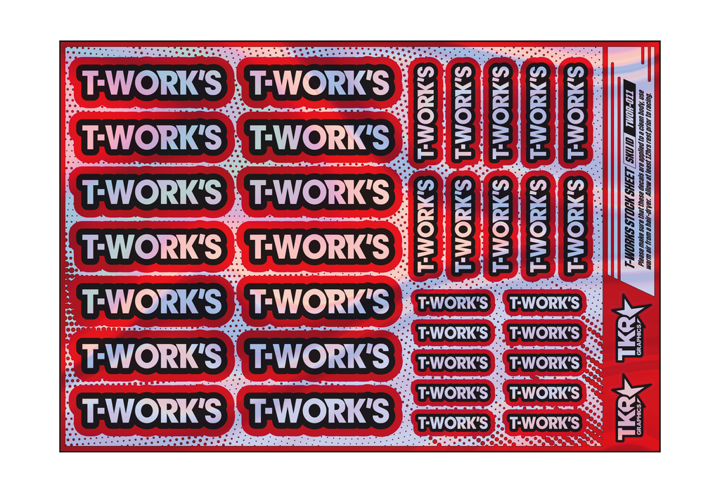 HOLOGRAPHIC T-WORKS A5 STOCK SHEET