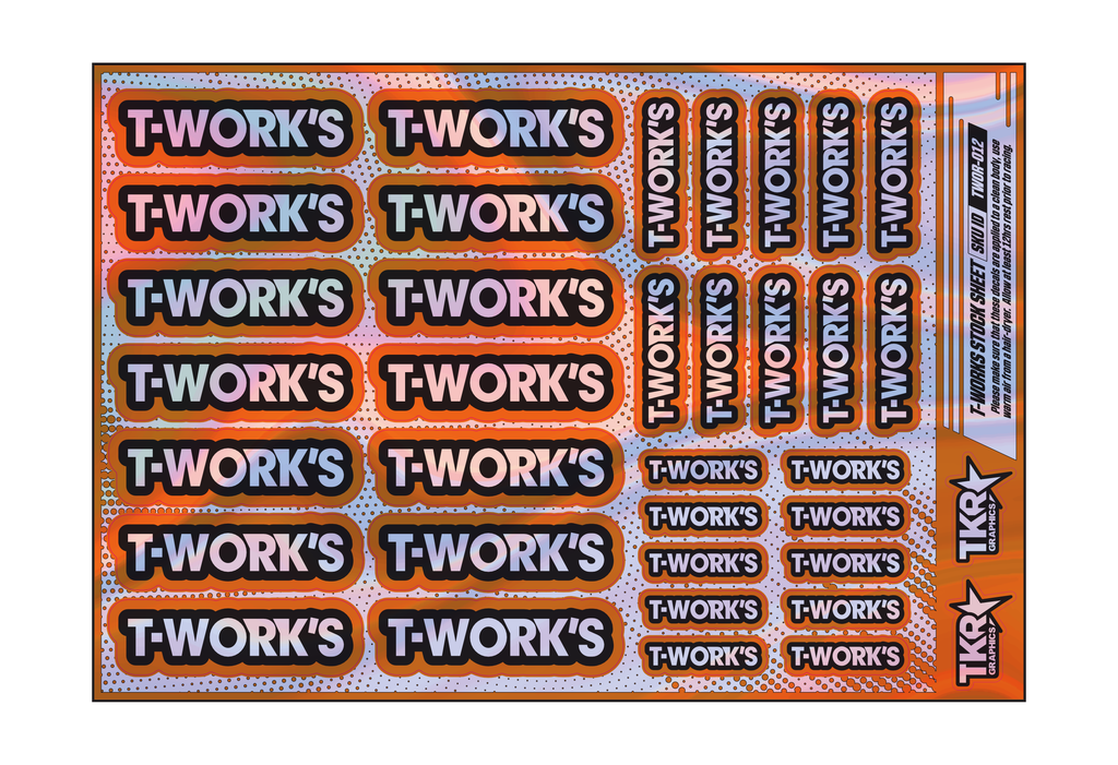 HOLOGRAPHIC T-WORKS A5 STOCK SHEET