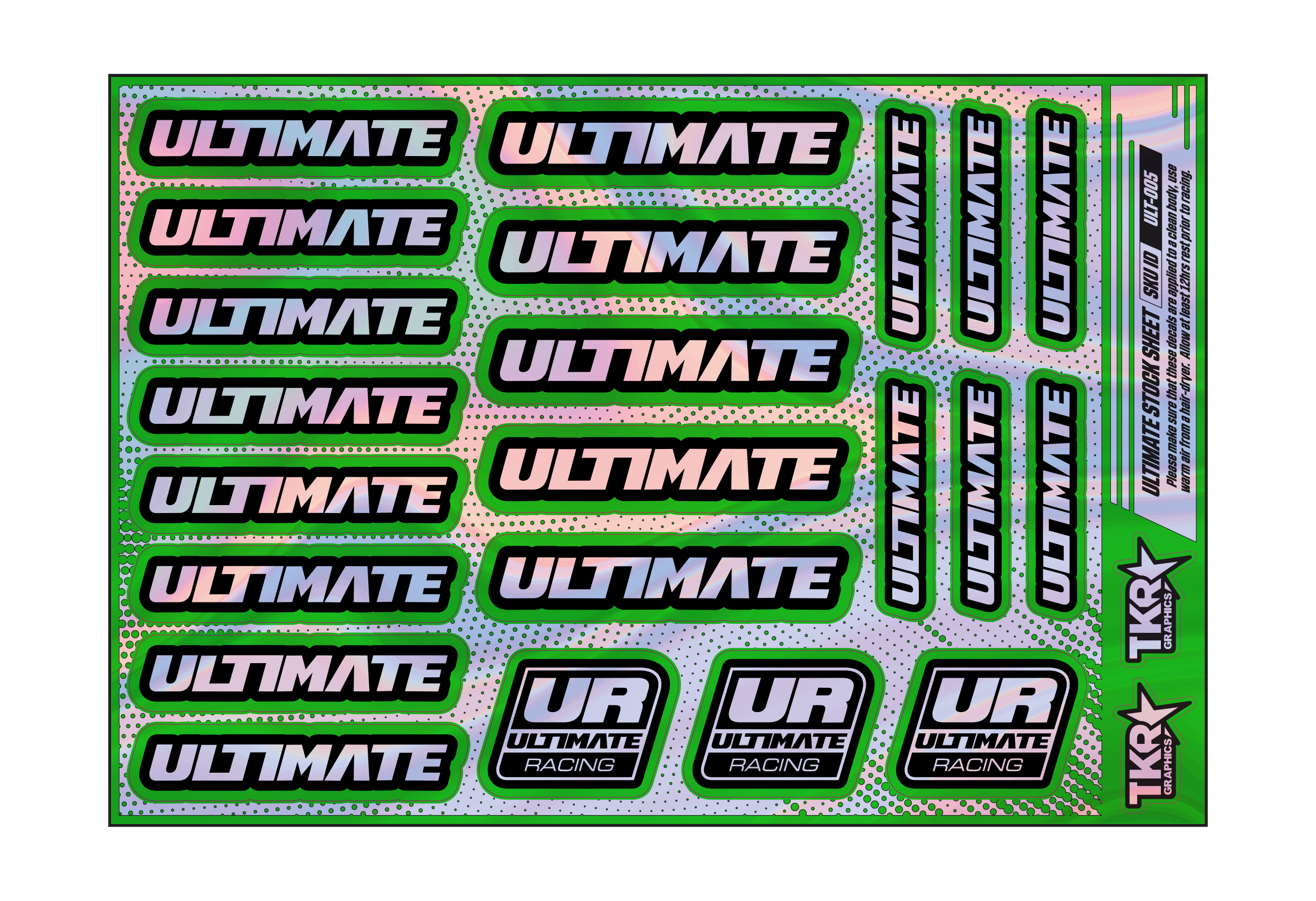 HOLOGRAPHIC ULTIMATE A5 STOCK SHEET