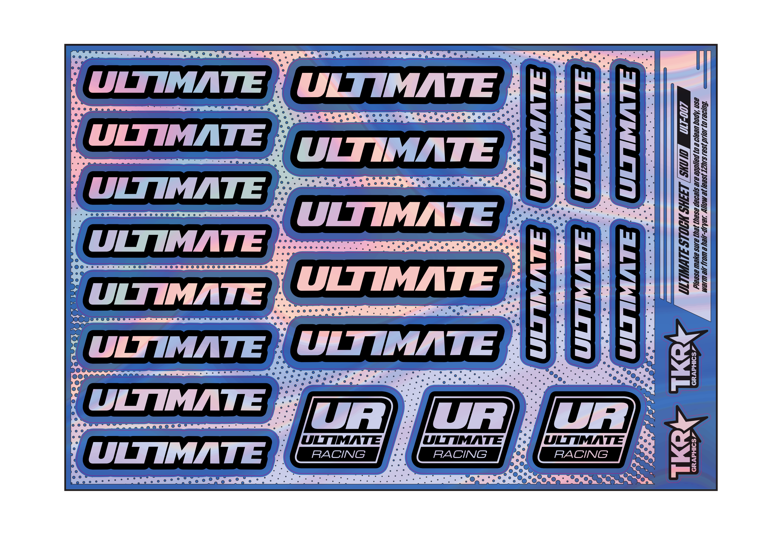 HOLOGRAPHIC ULTIMATE A5 STOCK SHEET