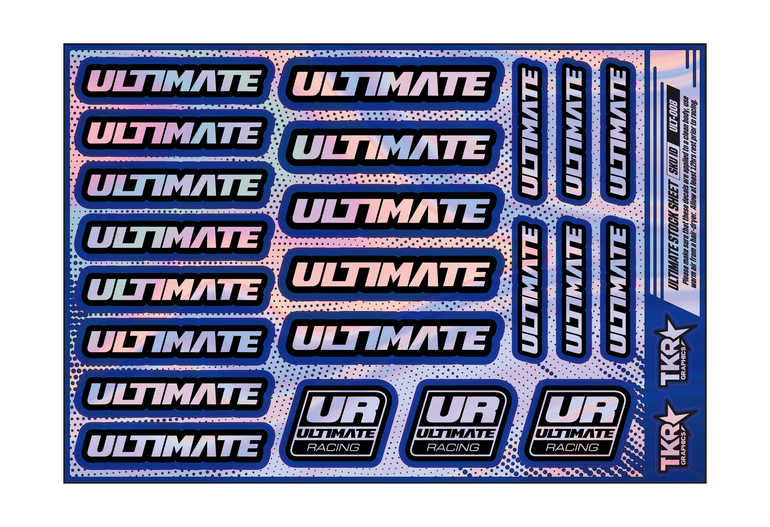 HOLOGRAPHIC ULTIMATE A5 STOCK SHEET