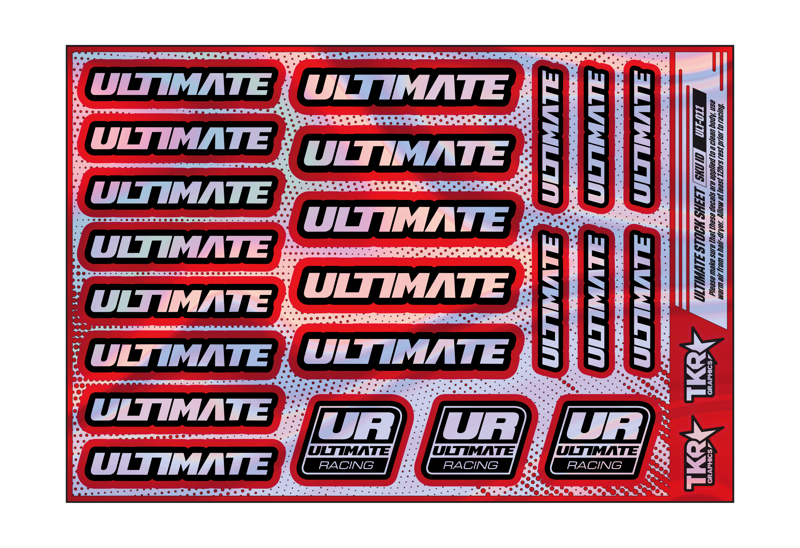 HOLOGRAPHIC ULTIMATE A5 STOCK SHEET
