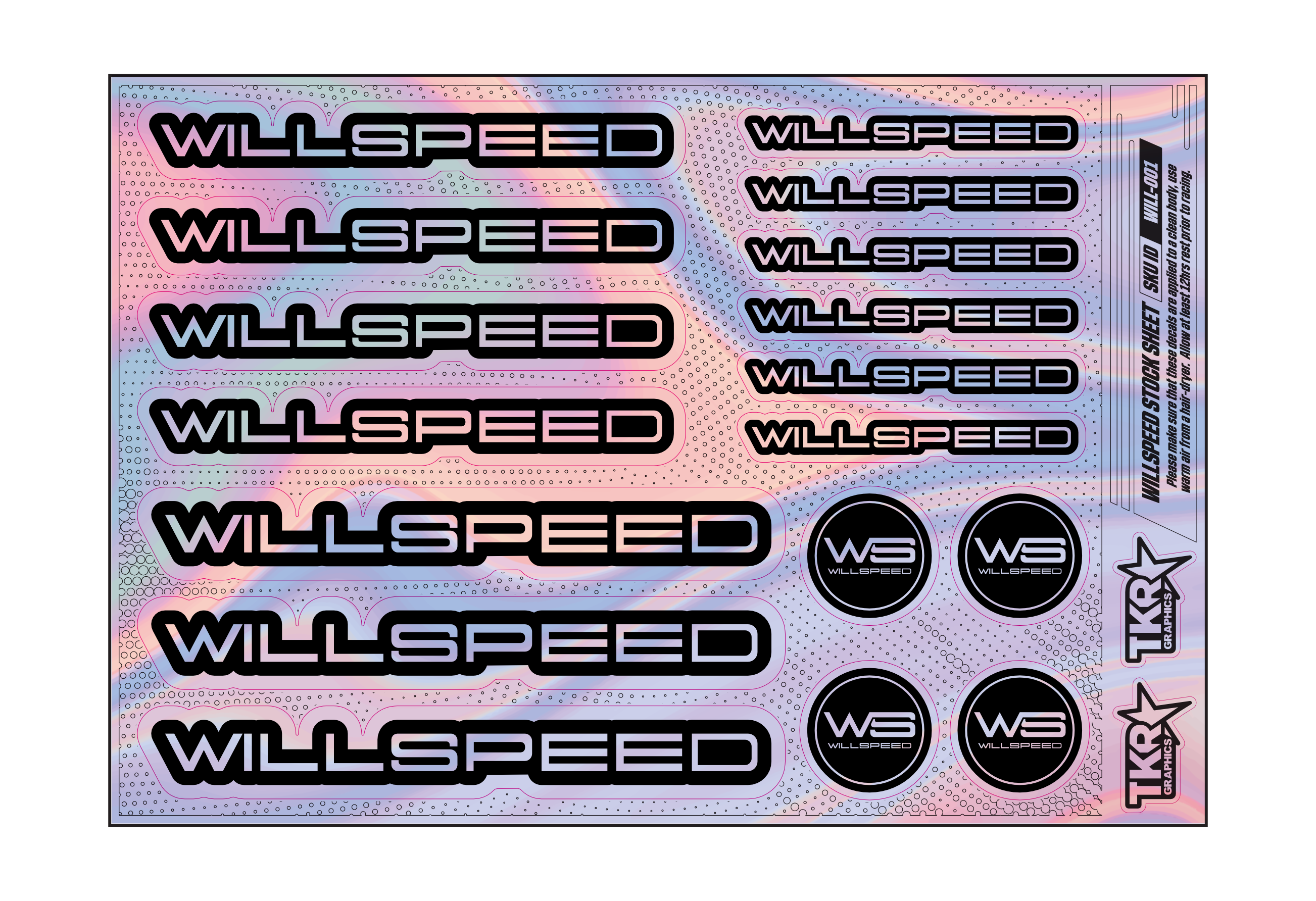 HOLOGRAPHIC WILLSPEED A5 STOCK SHEET
