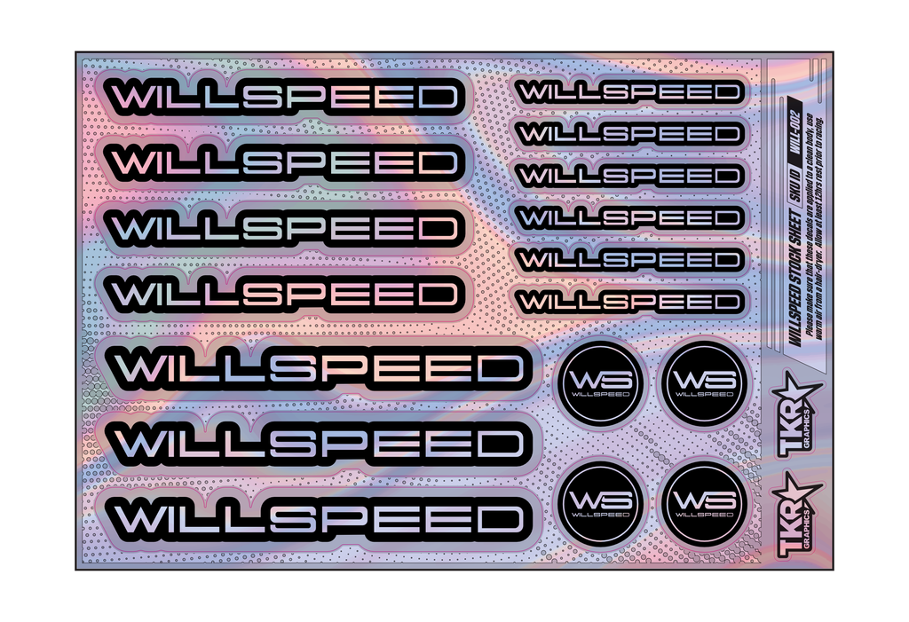 HOLOGRAPHIC WILLSPEED A5 STOCK SHEET