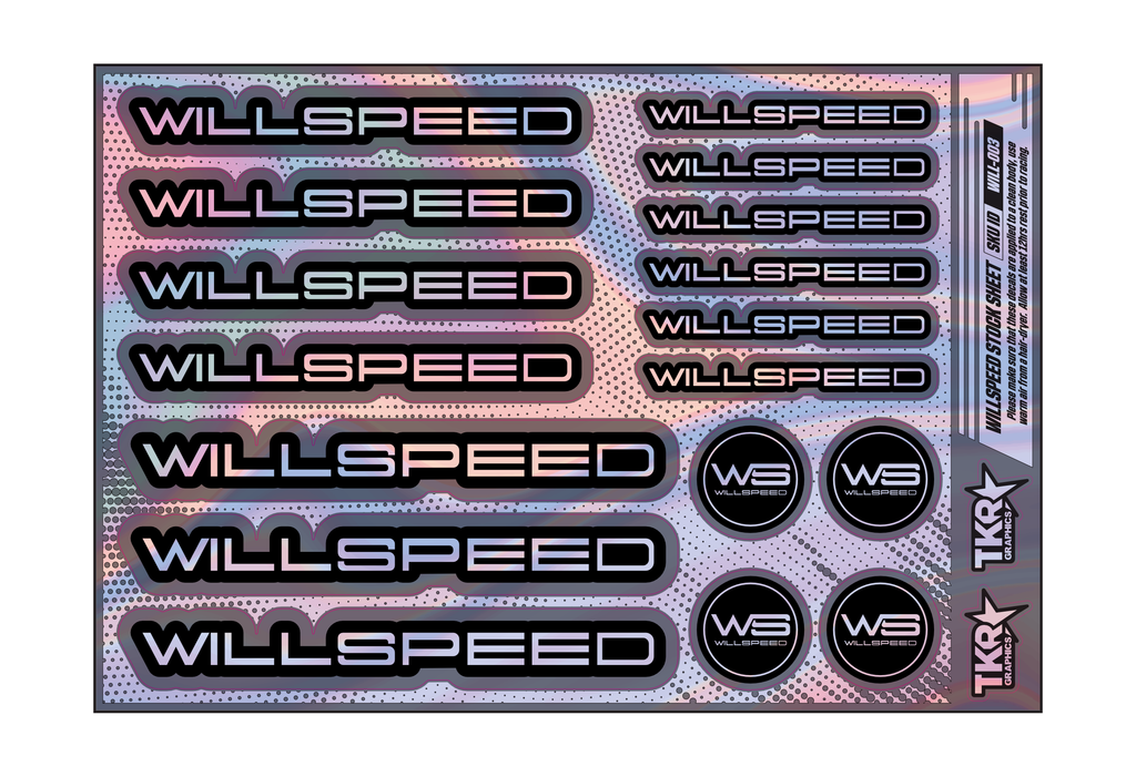 HOLOGRAPHIC WILLSPEED A5 STOCK SHEET