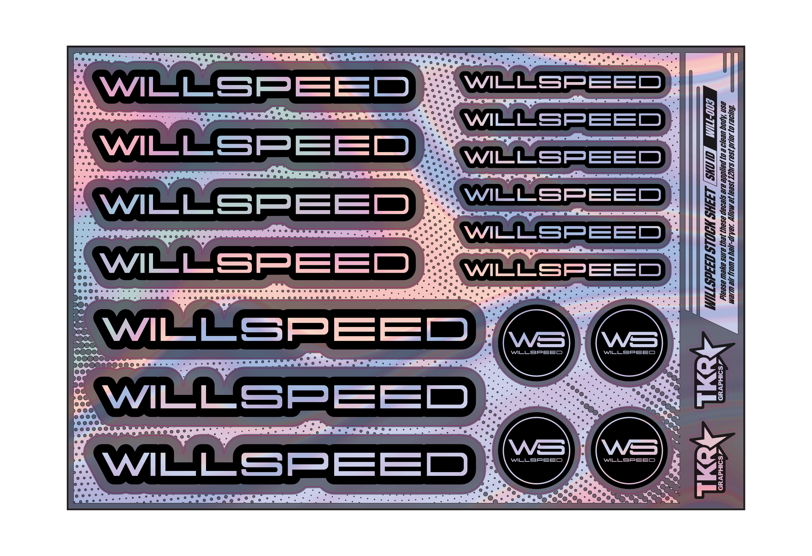 HOLOGRAPHIC WILLSPEED A5 STOCK SHEET