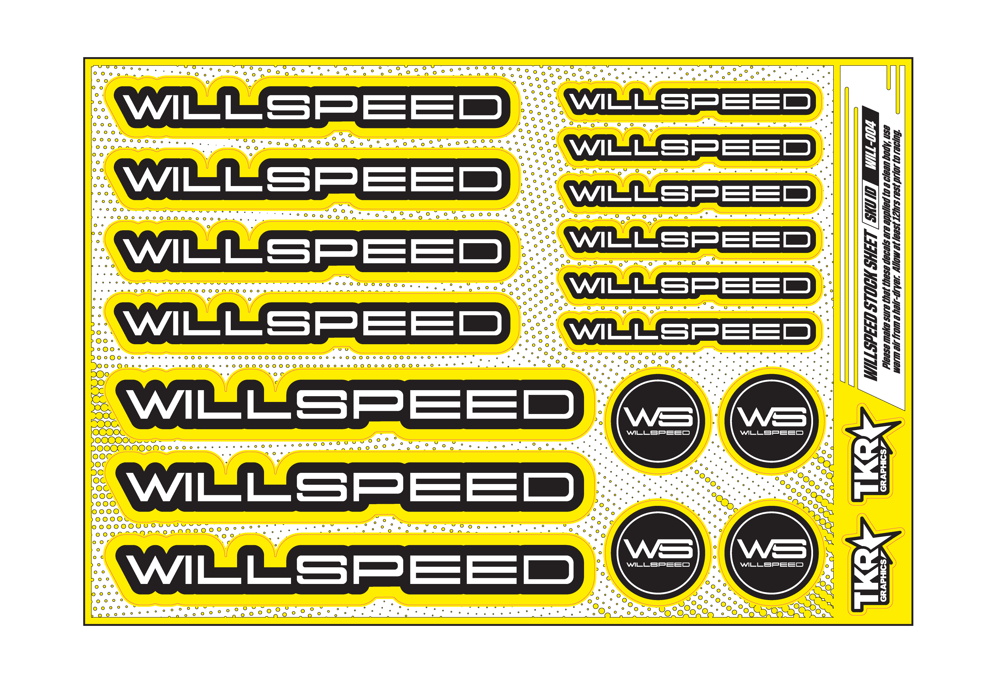 WILLSPEED A5 STOCK SHEET