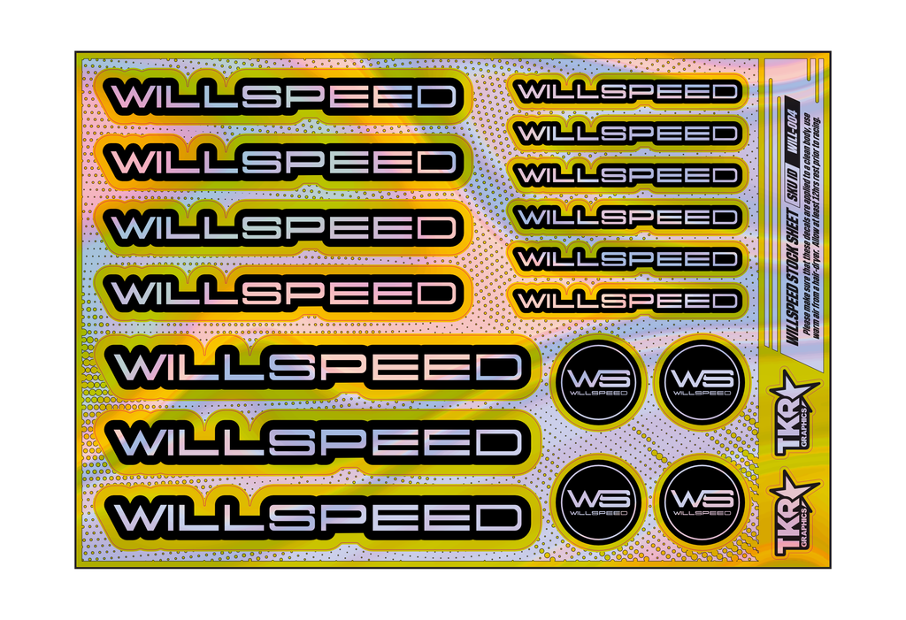 HOLOGRAPHIC WILLSPEED A5 STOCK SHEET
