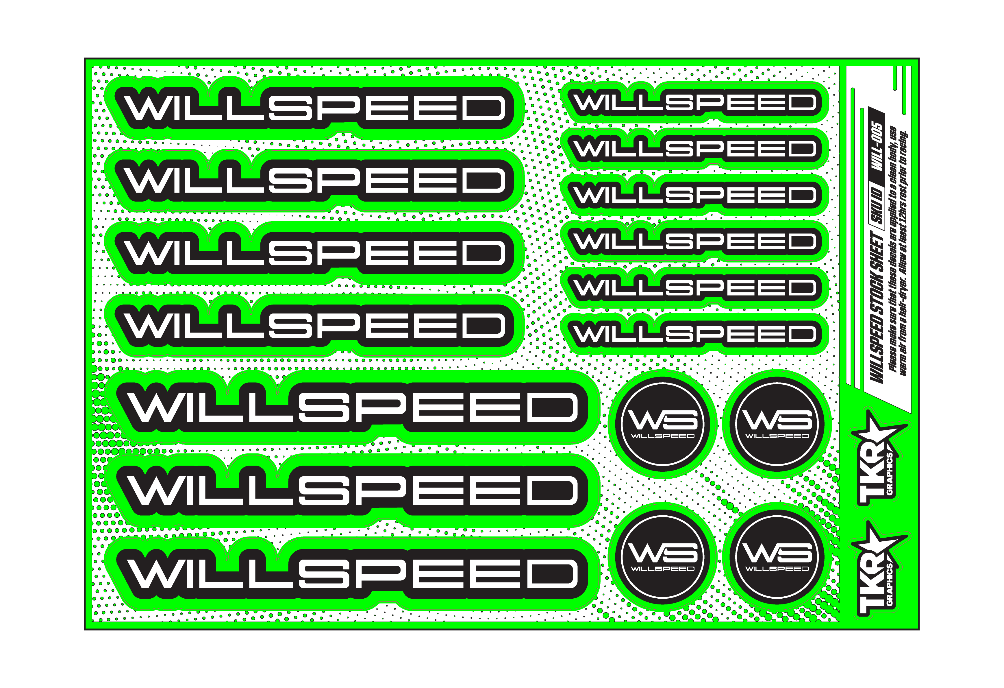 WILLSPEED A5 STOCK SHEET