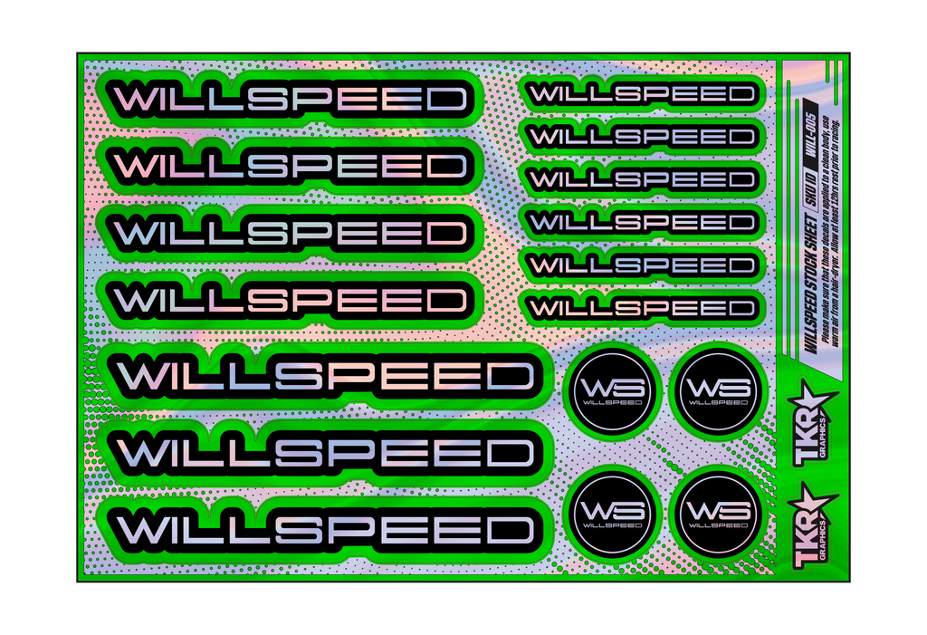 HOLOGRAPHIC WILLSPEED A5 STOCK SHEET